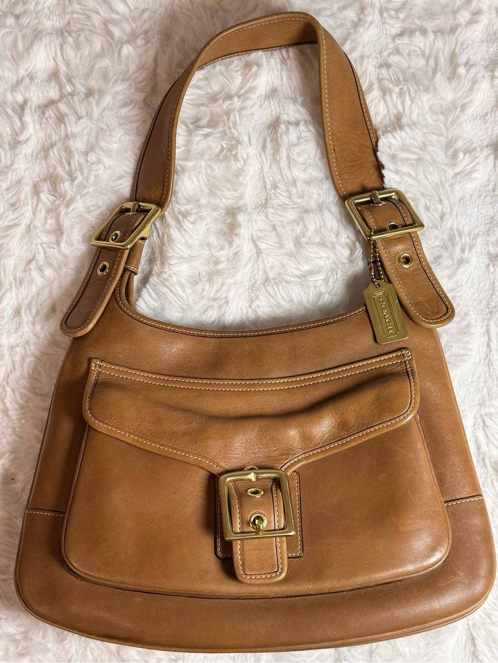 Vintage Coach Legacy Saddle Bag